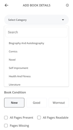 Select book Category