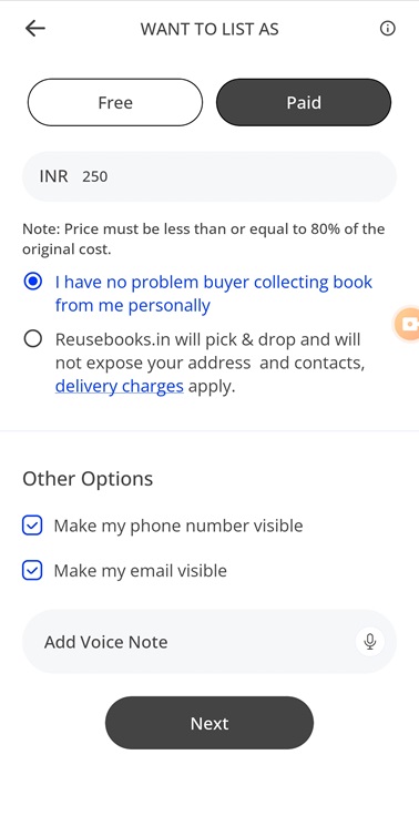 Add Book Price