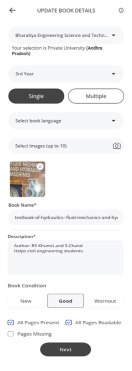 Update Books Details